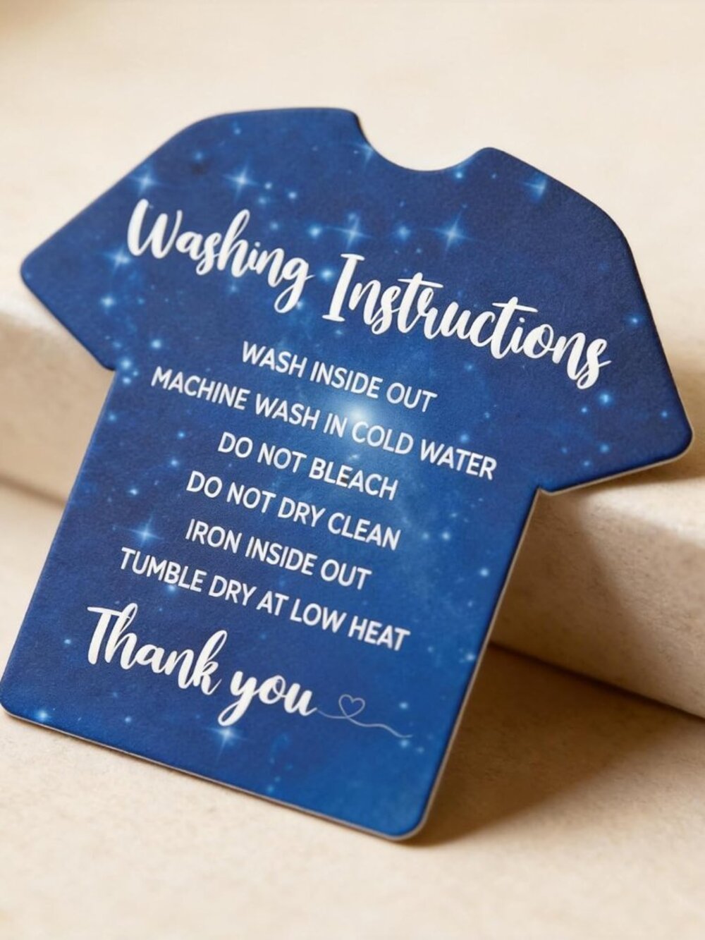 Washing Instruction Cards for Shirts - Picture 2 of 3